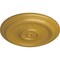 Ekena Millwork Traditional Ceiling Medallion (Fits Canopies up to 2 3/4"), Hnd-Painted Iridescent Gold, 12"OD x 1"P CM12TRIGS - alternate 4